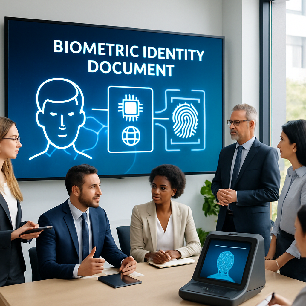 Representación visual de documentos de identidad biométricos y verificación digital