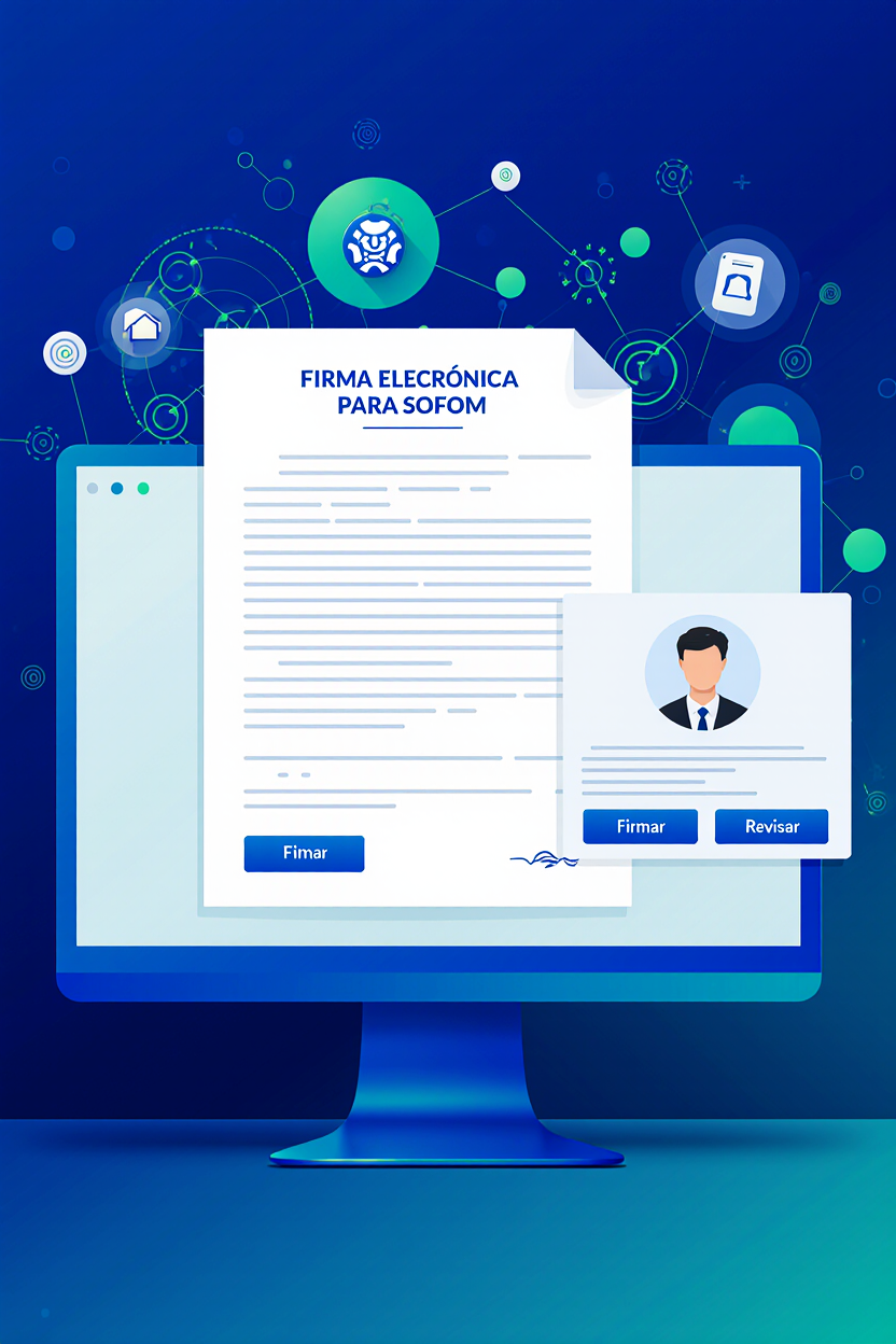 Firma electrónica para SOFOM en México: digitalización segura del sector financiero