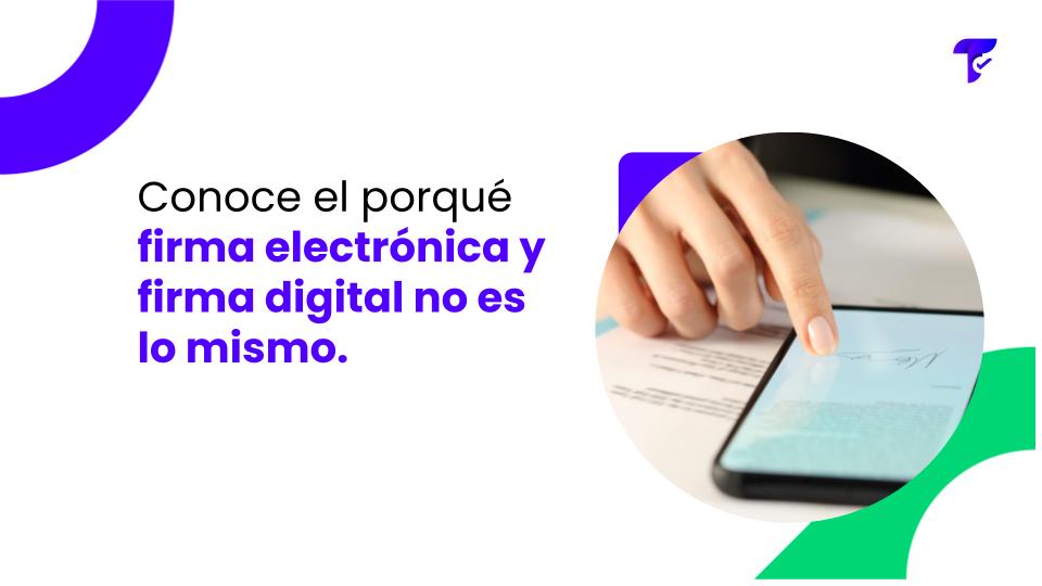 Diferencia entre firma electrónica y firma digital